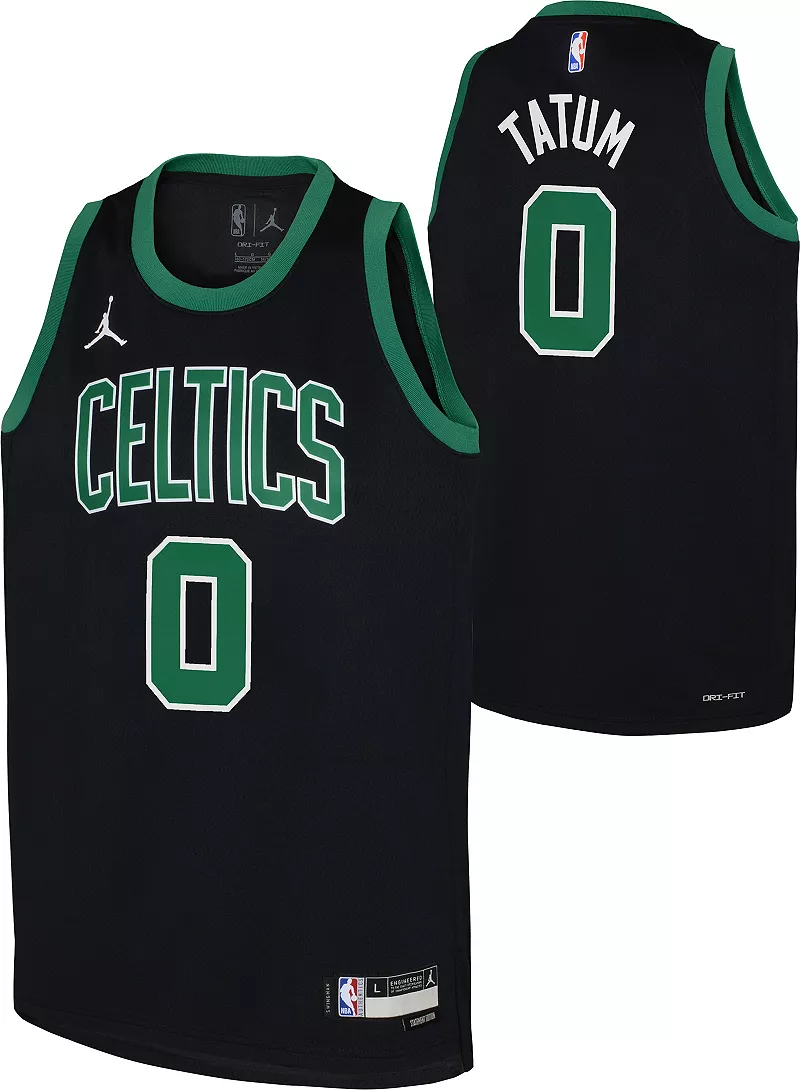 

Джордан Молодежная Бостон Селтикс Джейсон Татум № 0 Черная майка Dri-FIT Swingman Jordan