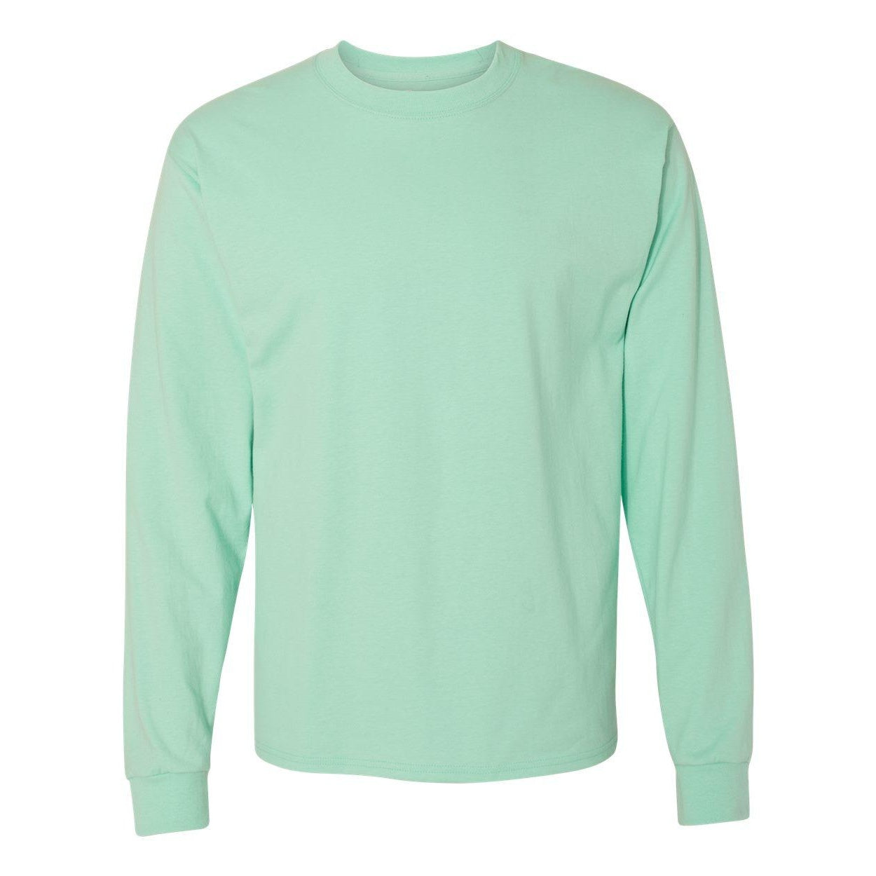 

Футболка с длинным рукавом Hanes Beefy-T, цвет clean mint