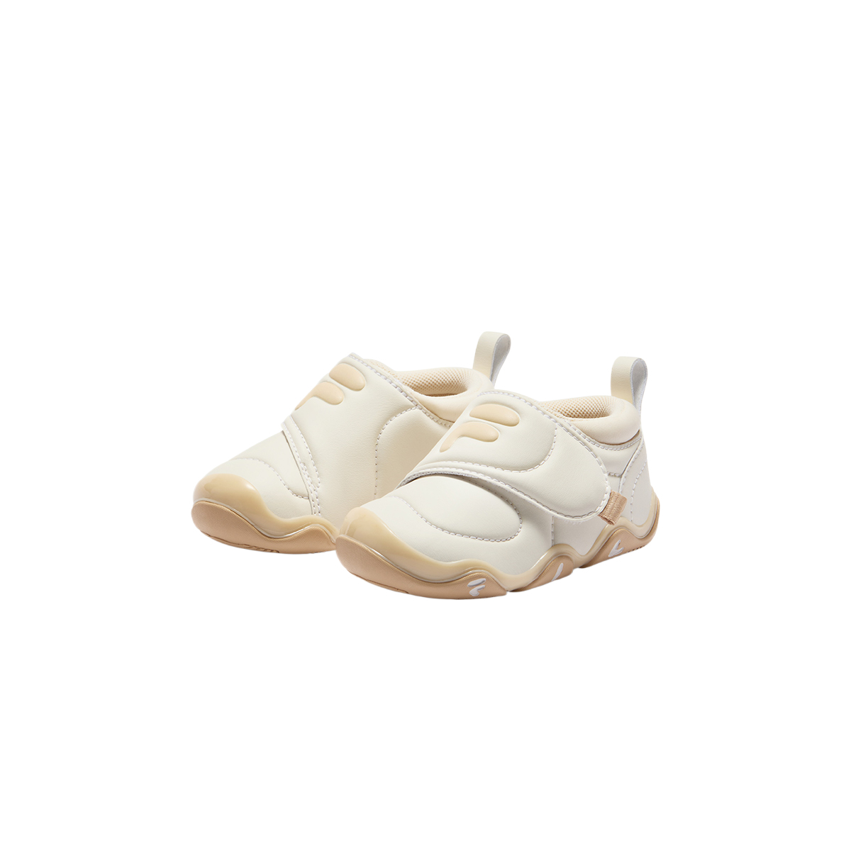 FILA KIDS Amore нескользящие детские туфли Milk White Smoothie Brown для малышей — фото 4