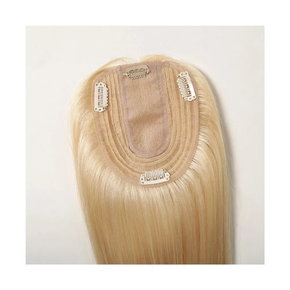 Накладка для волос из натуральных волос Remy Yuhanxinheshe, Blonde — фото 3