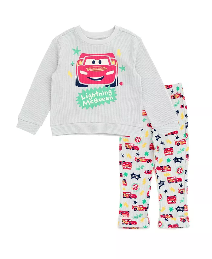 

Детский комплект для мальчиков Disney: свитшот с капюшоном и джоггеры с принтами Mickey Mouse, Lion King и Winnie the Pooh Cars, серый