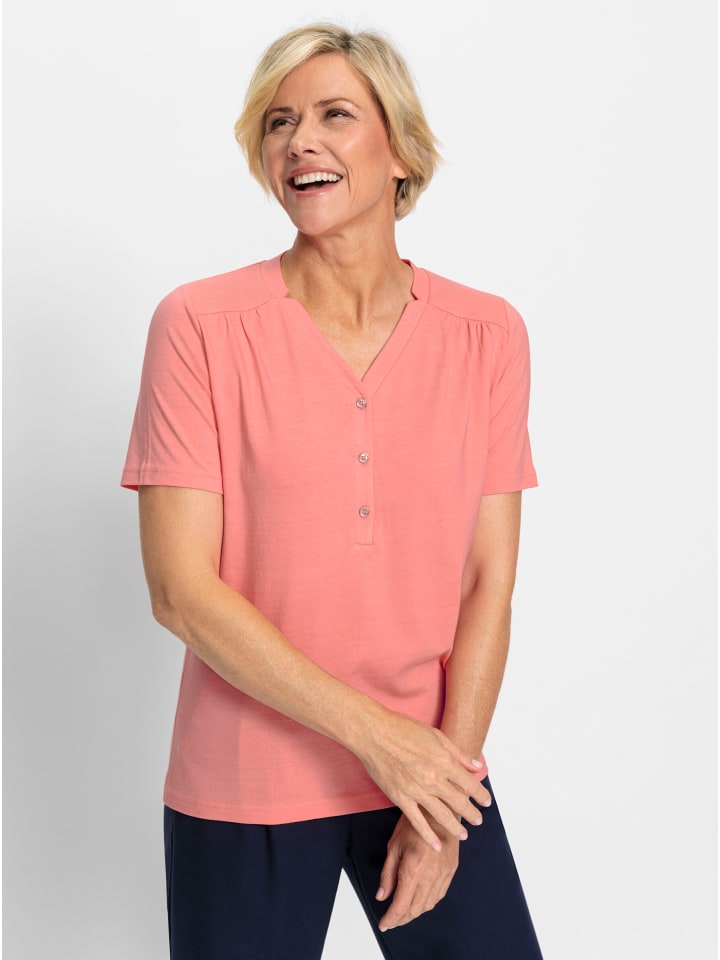 

Рубашка с V-образным вырезом цвета фламинго WITT WEIDEN