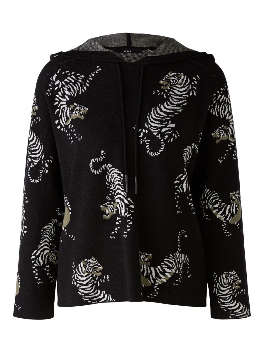 

Толстовка с капюшоном OUI Sweater, цвет black/mottled black