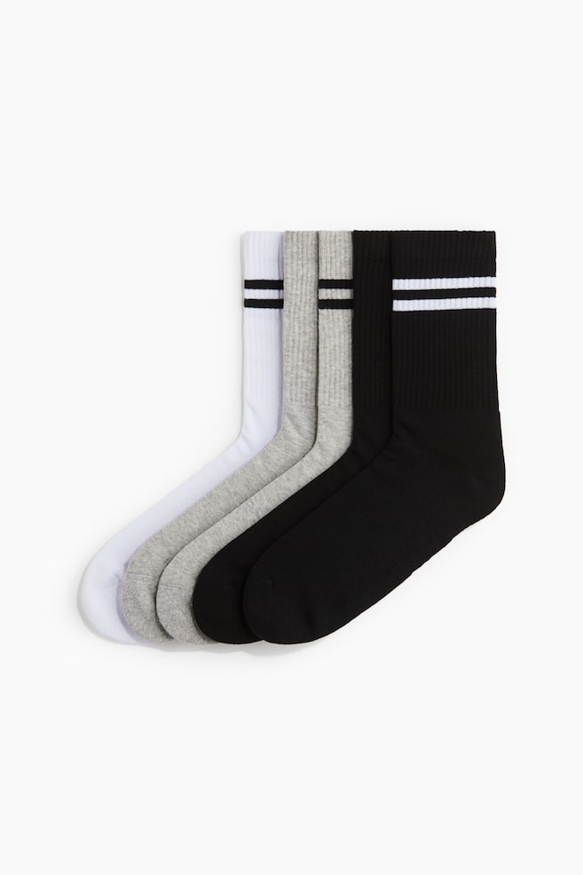 

5 упаковок носков H&M, серый