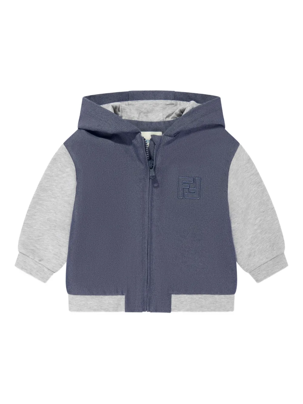 

Толстовка из смесовой хлопковой ткани FENDI KIDS, синий