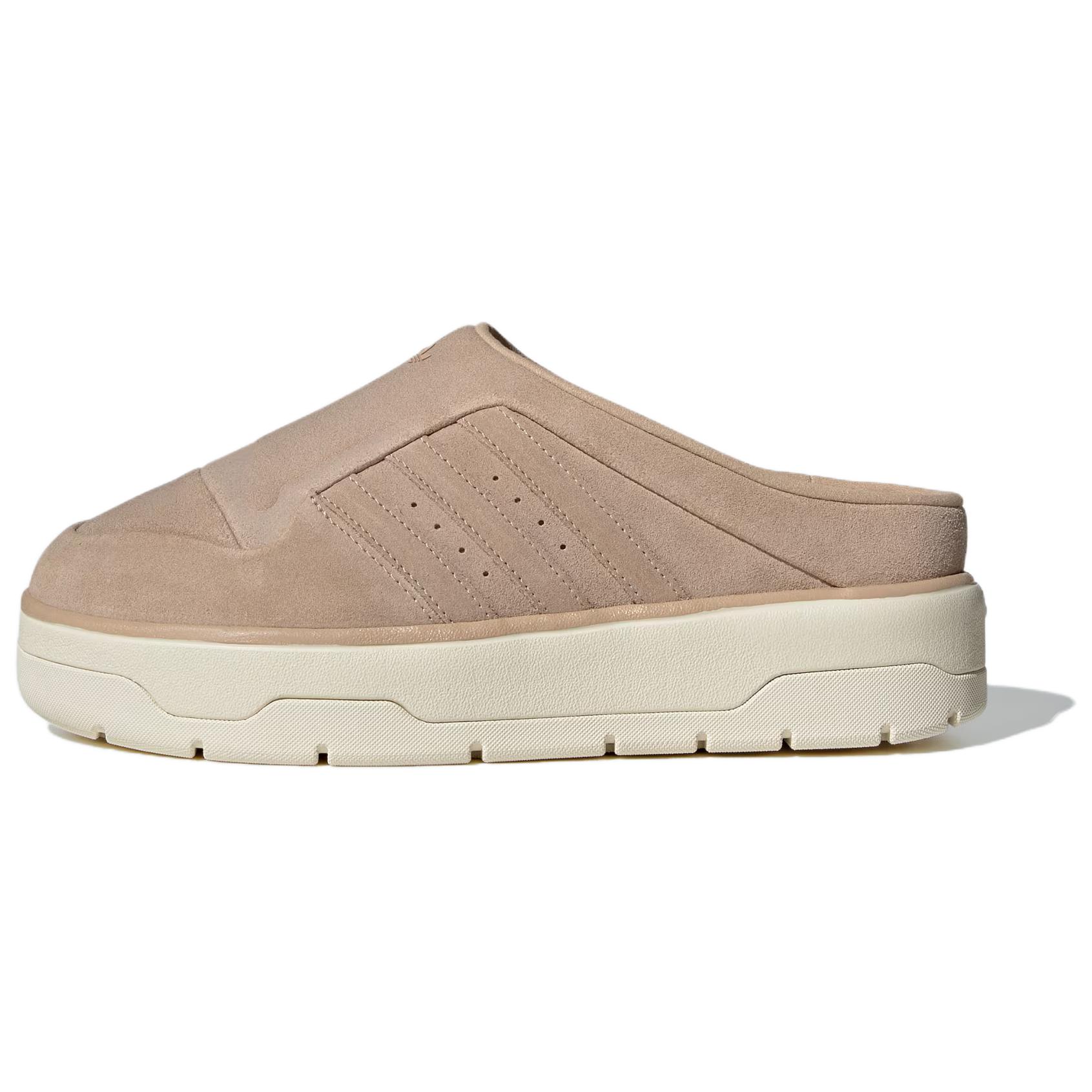 Adidas Originals Adidas Rivalry Mule 'Light Brown' женские в цвете Magic Light Brown/Ivory, цвет Magic Light Brown/Ivory