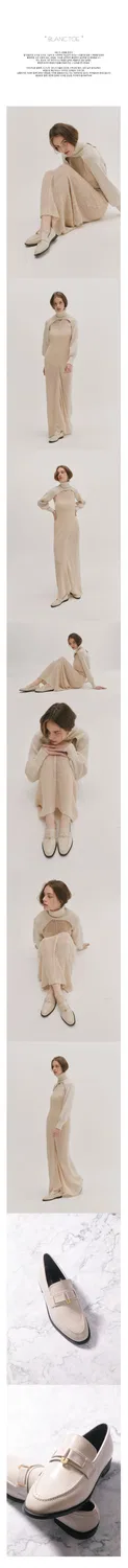 Мужские кремовые лоферы Blanc Toe из воловьей кожи — фото 2