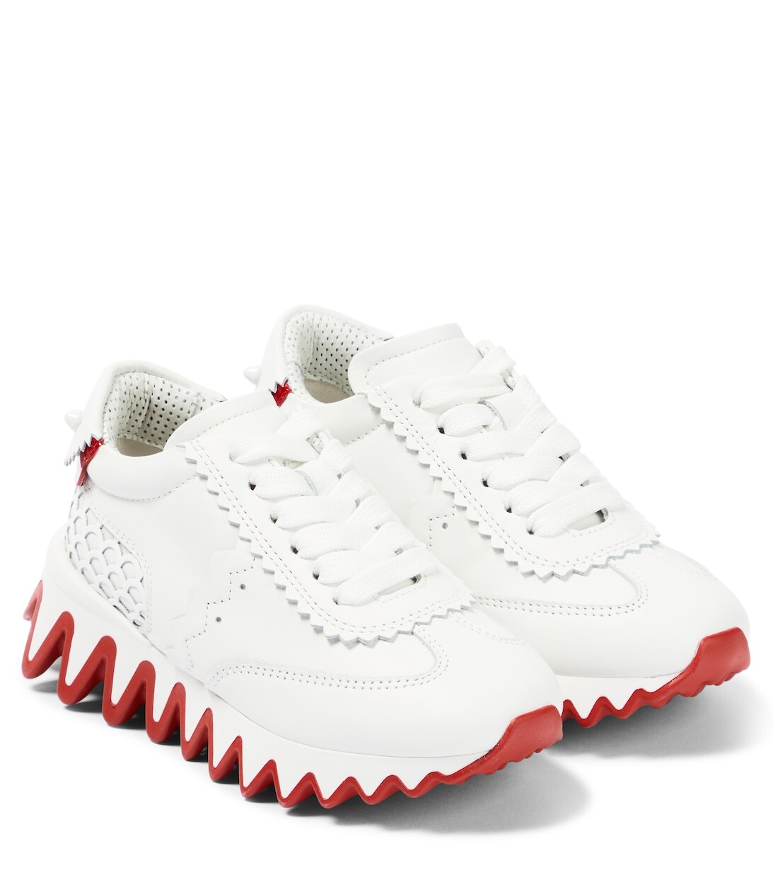 

Кроссовки из кожи акулы Christian Louboutin, белый