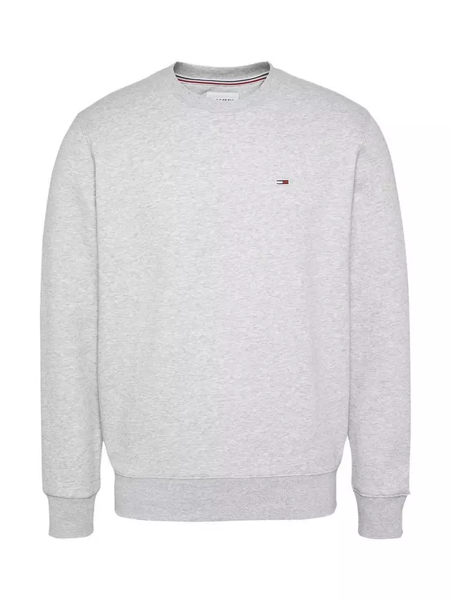 

Толстовка Tommy Hilfiger Tommy Jeans Fleece Crew Neck, цвет light/grey/heather