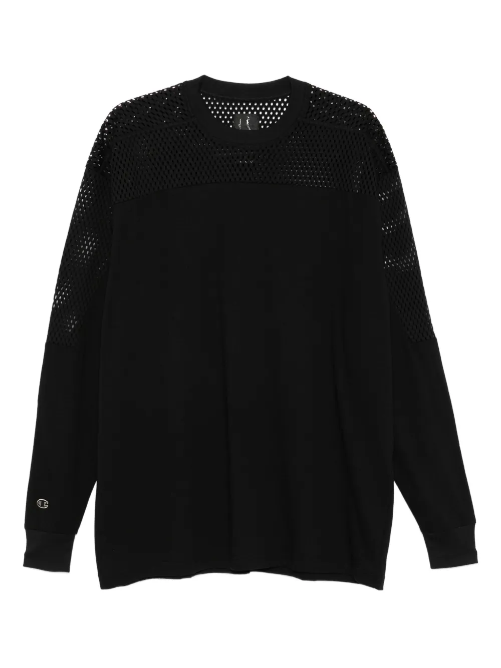 

Футболка из органического хлопка с длинными рукавами Rick Owens X Champion, черный