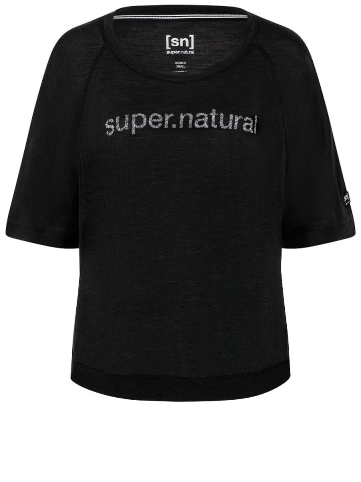 

Функциональная рубашка super.natural Merino T-Shirt W LIQUID FLOW TEE, черный
