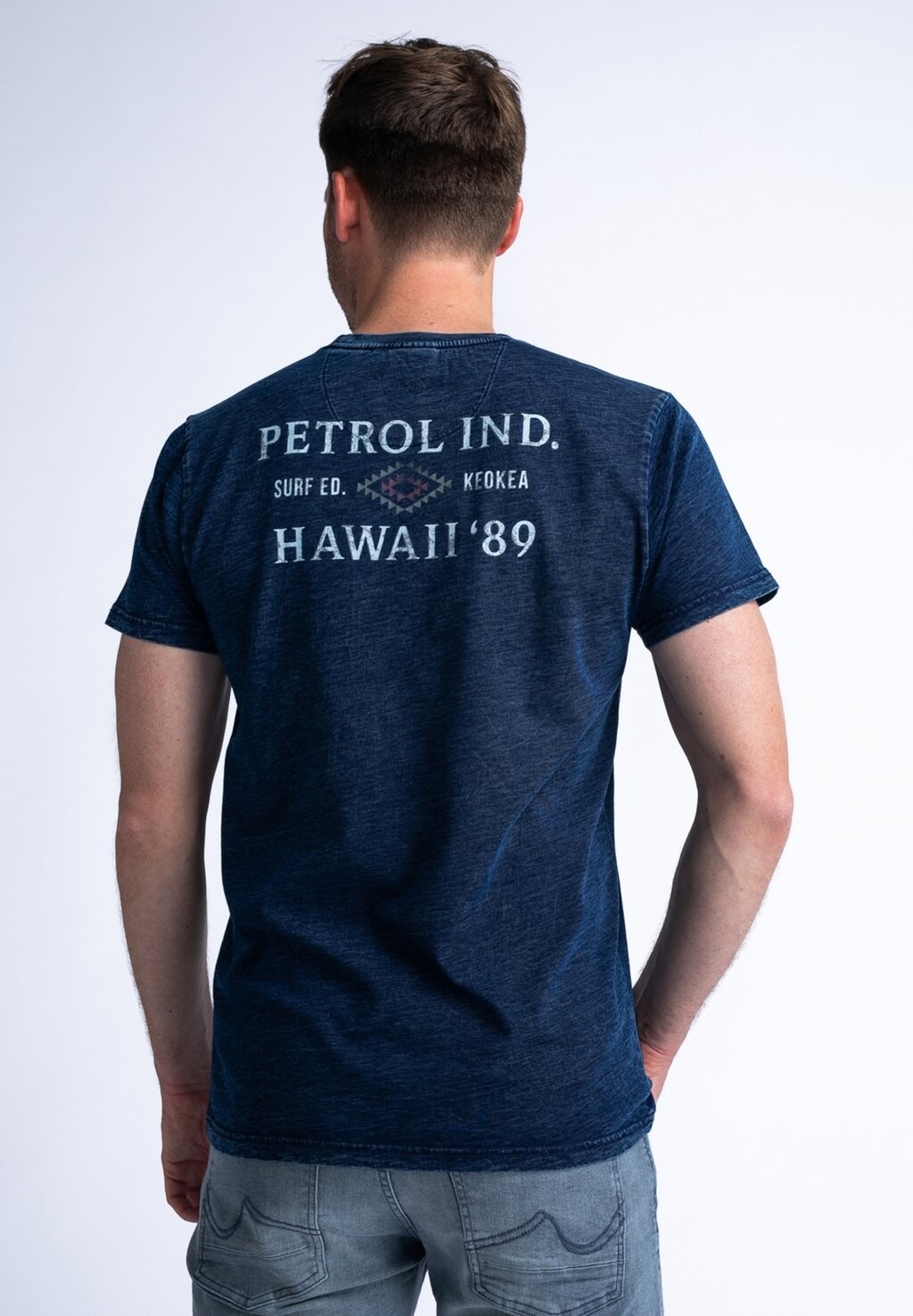 

Футболка с принтом Petrol Industries, цвет medium indigo