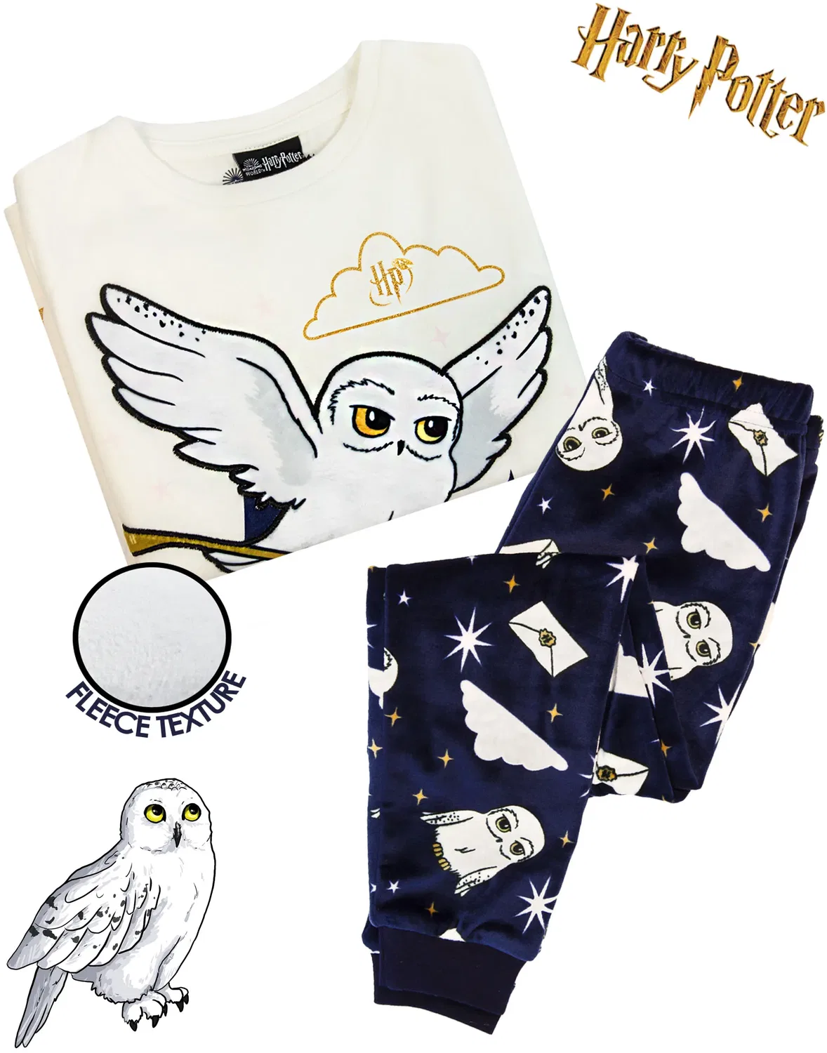 Пижама детская Hedwig Harry Potter, белый — фото 3
