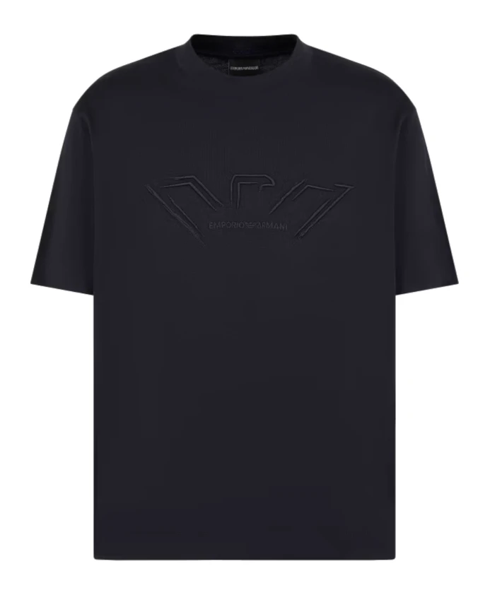 

Синяя футболка с коротким рукавом 6d1tq71jocz0988 Emporio Armani, синий