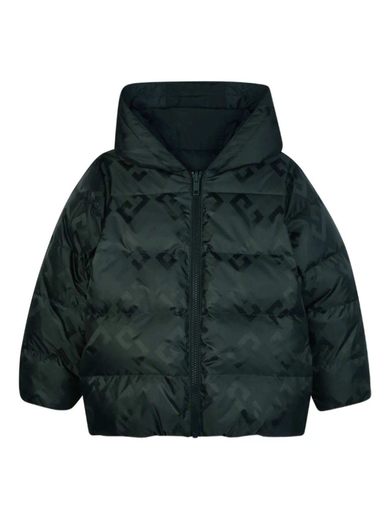 

Givenchy Kids пуховик с капюшоном, зеленый