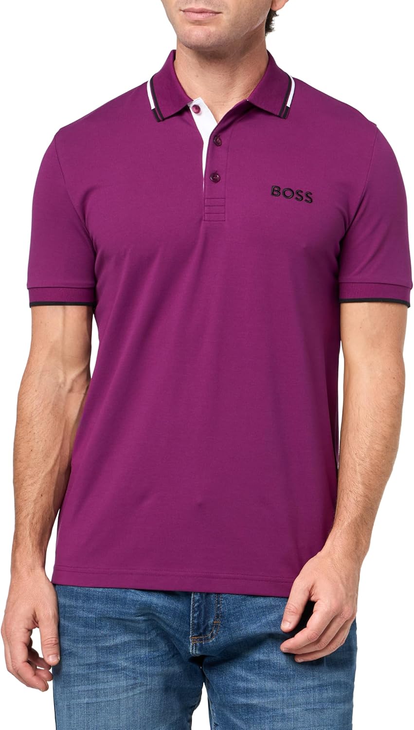 

BOSS Женская поло Paddy Pro, Plum Caspia