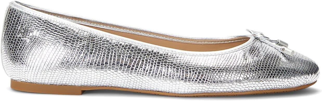 Туфли на плоской подошве LAUREN Ralph Lauren Jayna Flat, цвет Polished Silver — фото 4