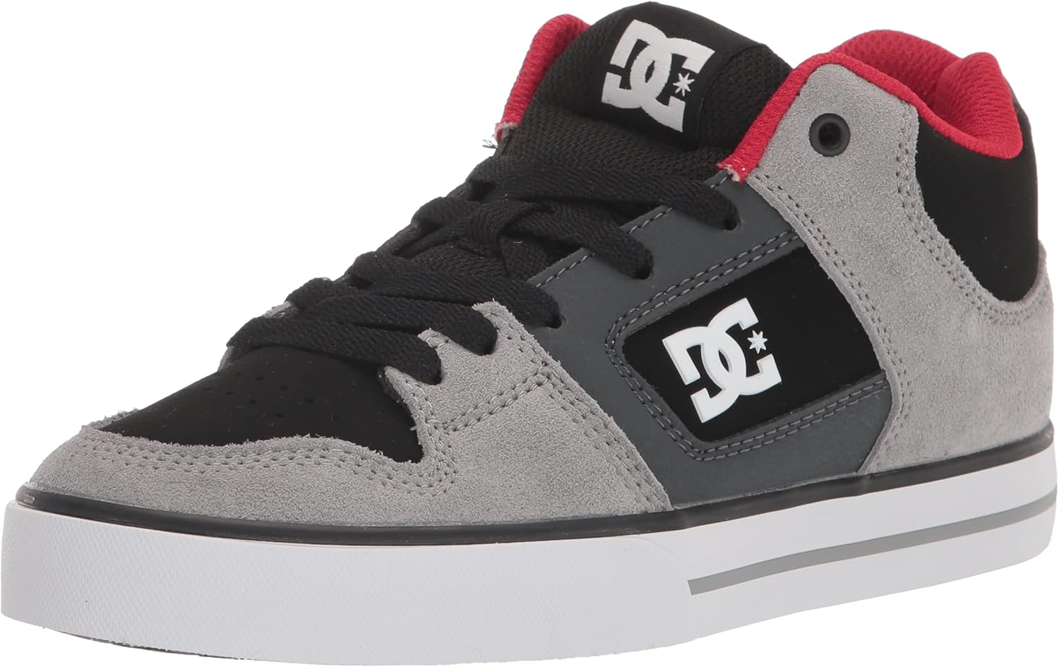 

Мужские кроссовки DC Shoes Pure Mid для повседневного ношения и скейтбординга, черный/красный/серый