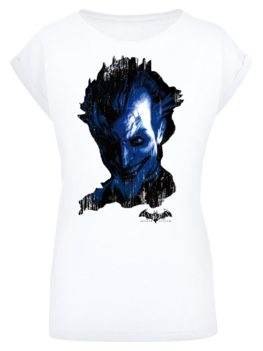 

Рубашка F4NT4STIC DC Comics Batman Arkham Asylum Joker Face Distress, белый
