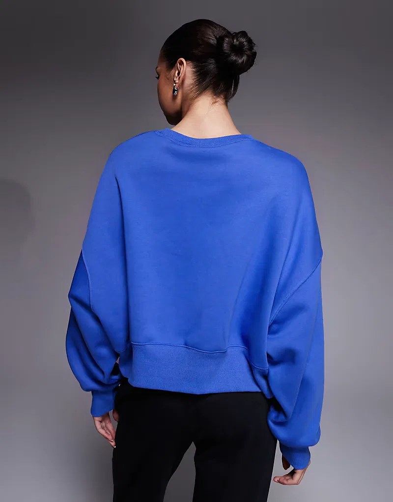 Толстовка Nike Phoenix Fleece оверсайз, синий — фото 4