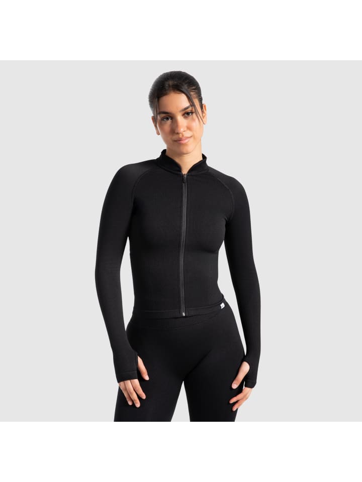 

Тренировочная куртка Revia черного цвета SMILODOX