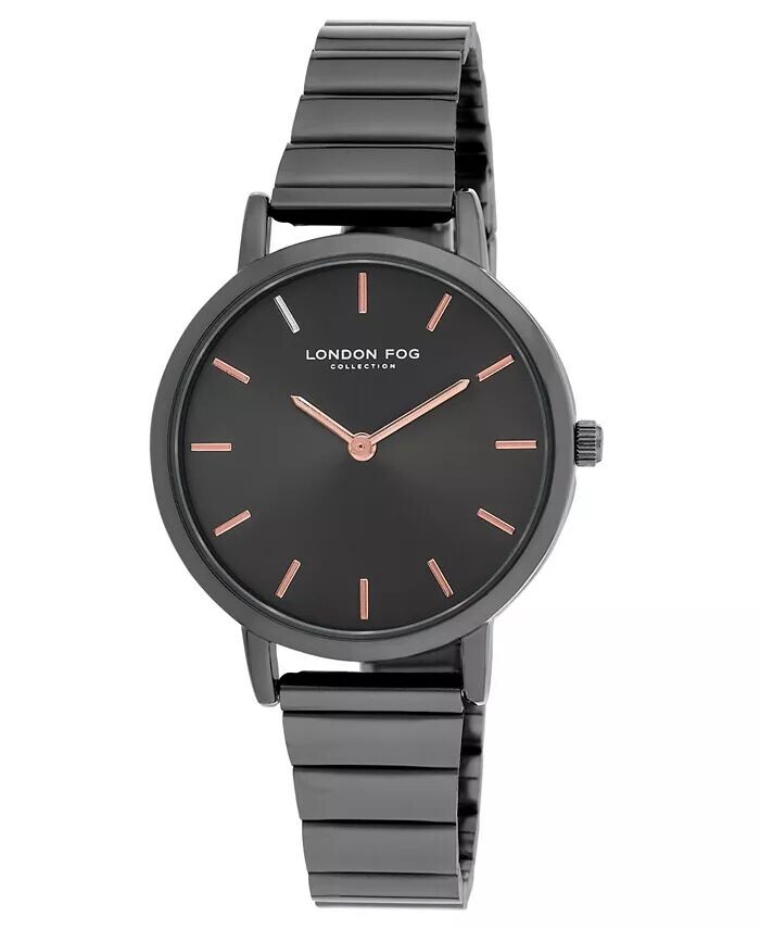 

Женские кварцевые часы Sussex из черного сплава, 32 мм London Fog, черный