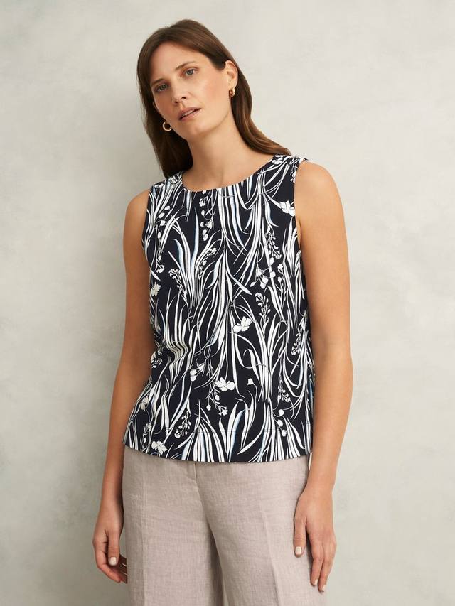 

Ботанический топ мэдди Hobbs, цвет Navy/Ivory