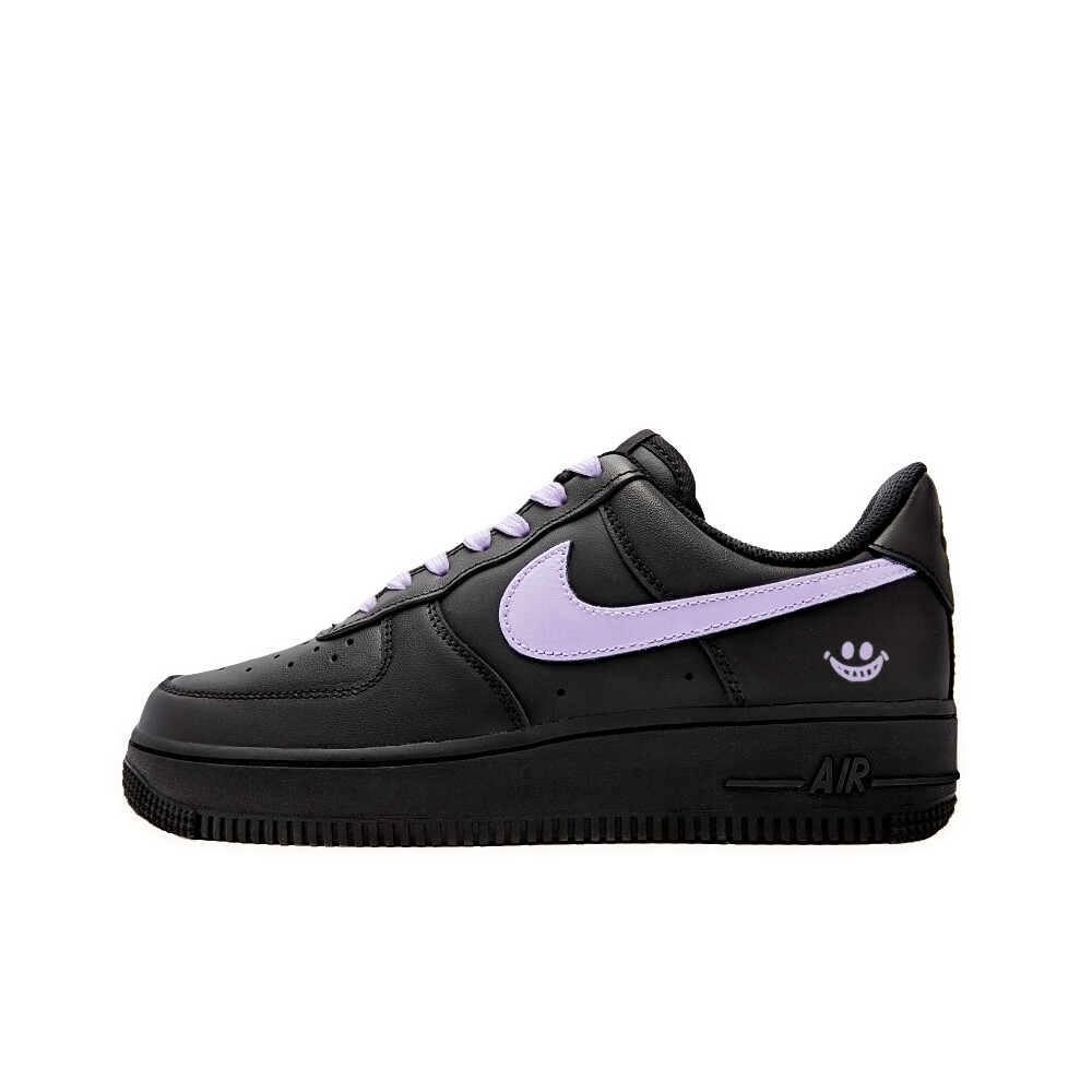 

Кроссовки Nike Air Force 1 Skateboarding Shoes Women's Low-top Black/purple, черный