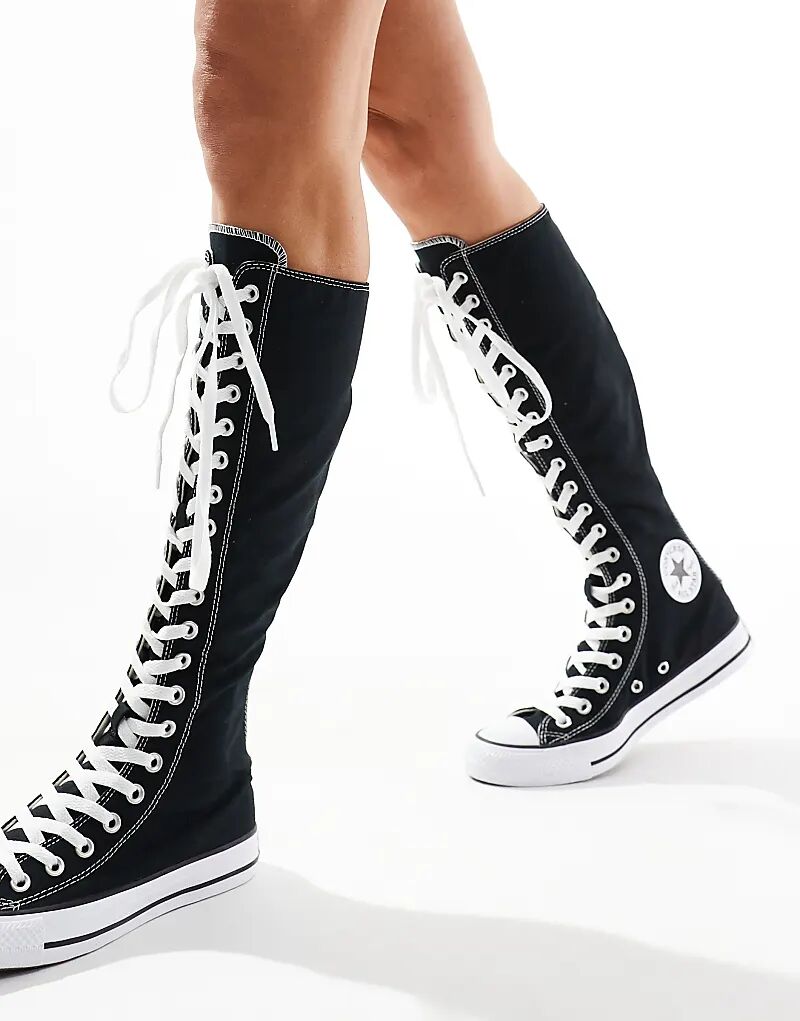 Кроссовки Chuck Taylor All Star Knee High черного и белого цвета Converse — фото 3