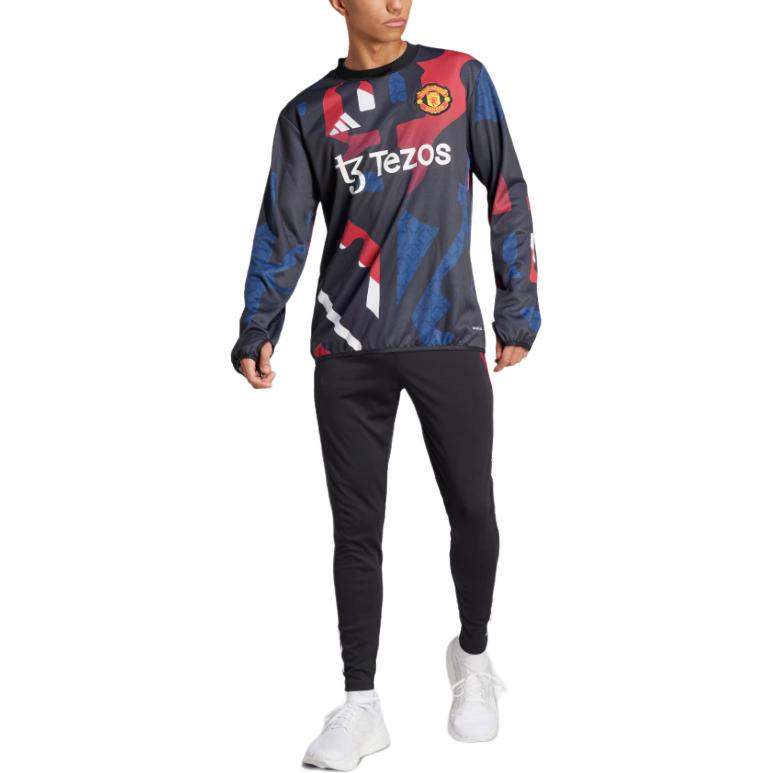 Adidas Футболка MUFC мужская black/red/jade white/dark indigo — фото 4