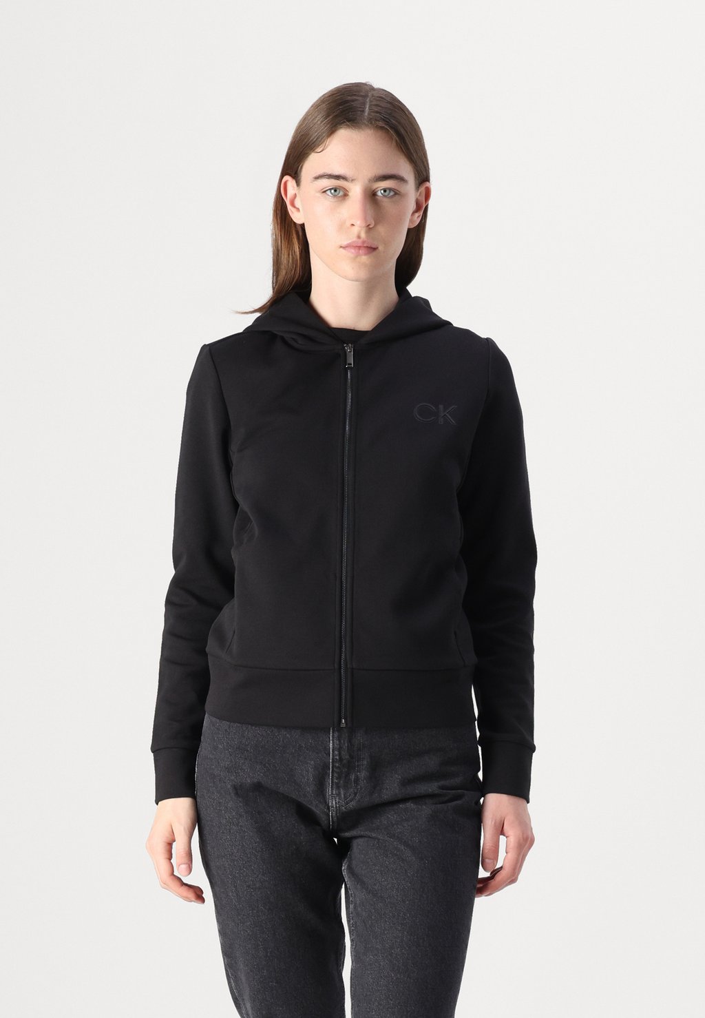 

Толстовка на молнии REGULAR ZIP Calvin Klein, черный