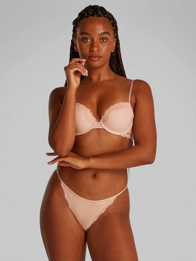 

Микростретч бикини с кружевными трусиками Calvin Klein, Cedar