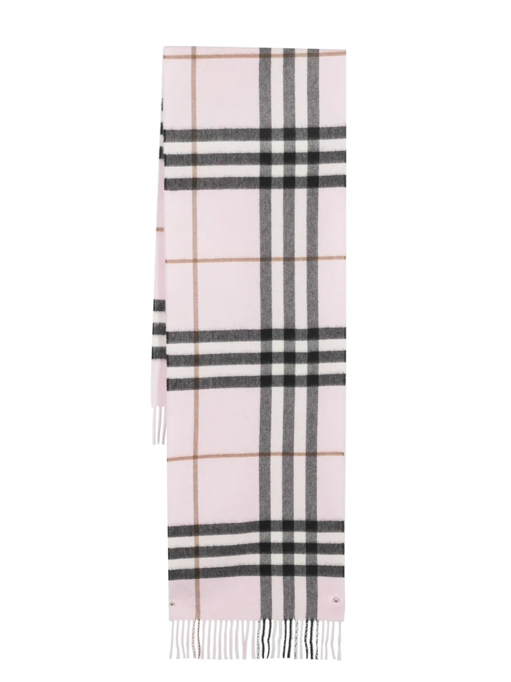 

Кашемировый шарф в клетку BURBERRY, розовый