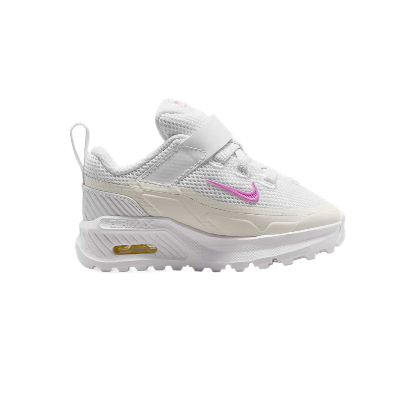 Кроссовки Air Max BIA для малышей, текстиль и искусственная кожа, дышащие, с амортизацией, низкие Nike, белый/fir wood светло-синий серый/светло-розовый — фото 2