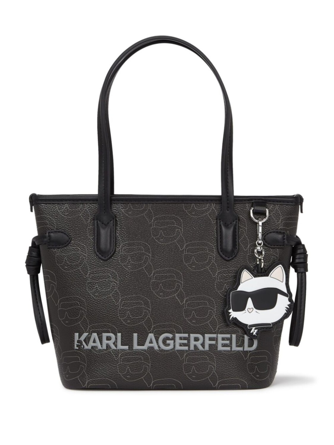 

Маленькая сумка-тоут с монограммой Ikon Karl Lagerfeld, черный