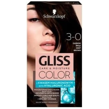

Gliss Color 3-0 Стойкая краска для волос Deep Brown 143 мл Schwarzkopf