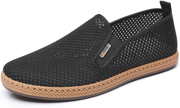 

Мужские слипоны из сетки, легкие и дышащие лоферы для повседневной носки, для любой погоды Hhhchpm, черный