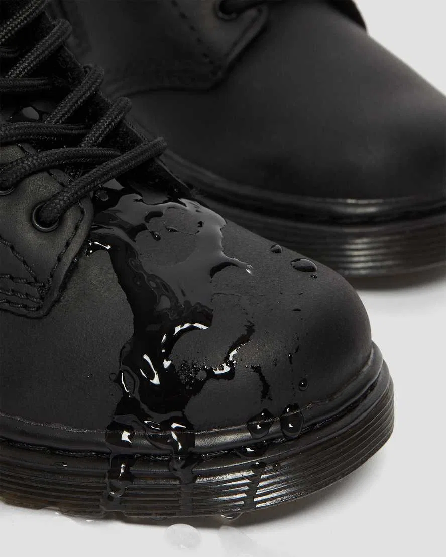 Детские ботинки 1460 с подкладкой из искусственного меха Dr Martens, черный — фото 3
