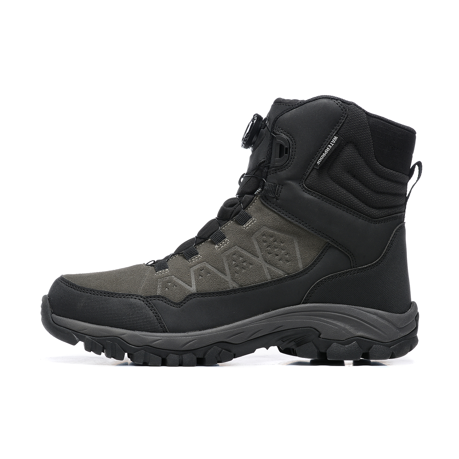 

Теплые нескользящие короткие зимние ботинки для мужчин Rockmark, Black Gray