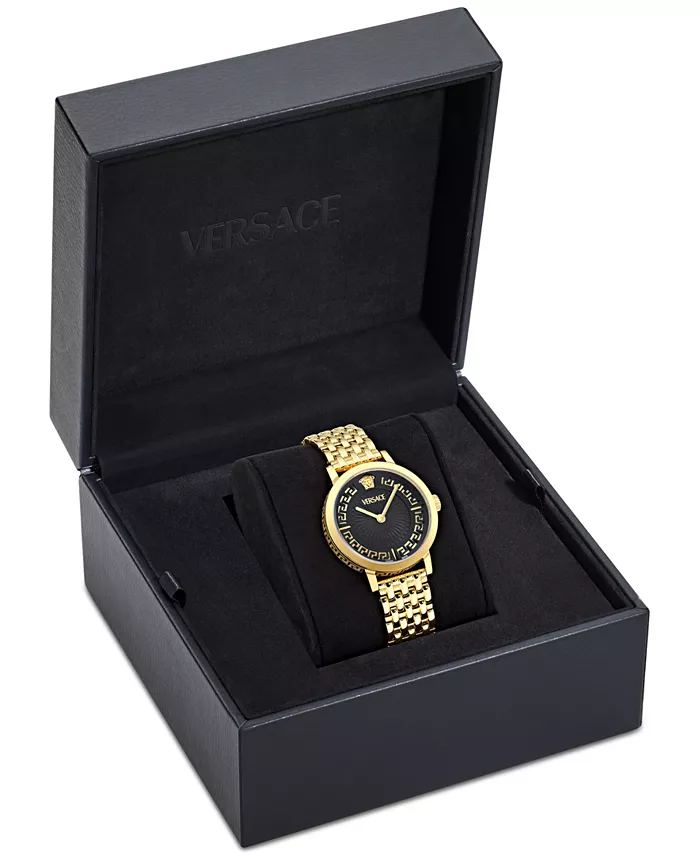 Женские наручные часы Swiss Greca Fortuna Gold Ion Plated, 35 мм Versace — фото 4