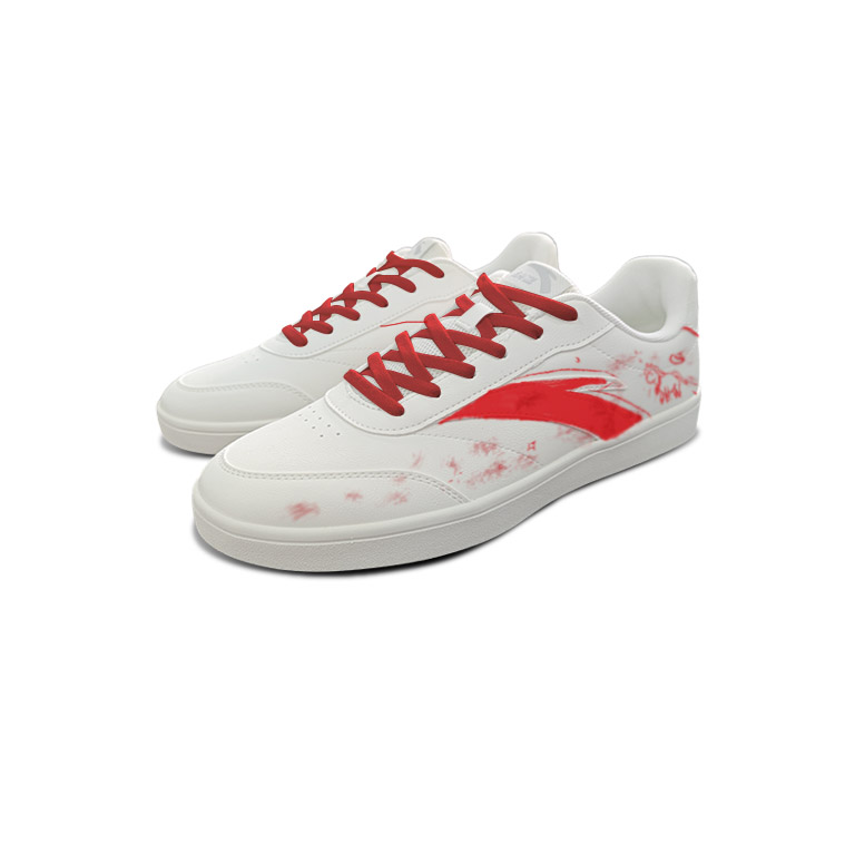ANTA Кроссовки для скейтбординга Active Immediate Success Balance Slip Resistant низкие унисекс красные белые — фото 4