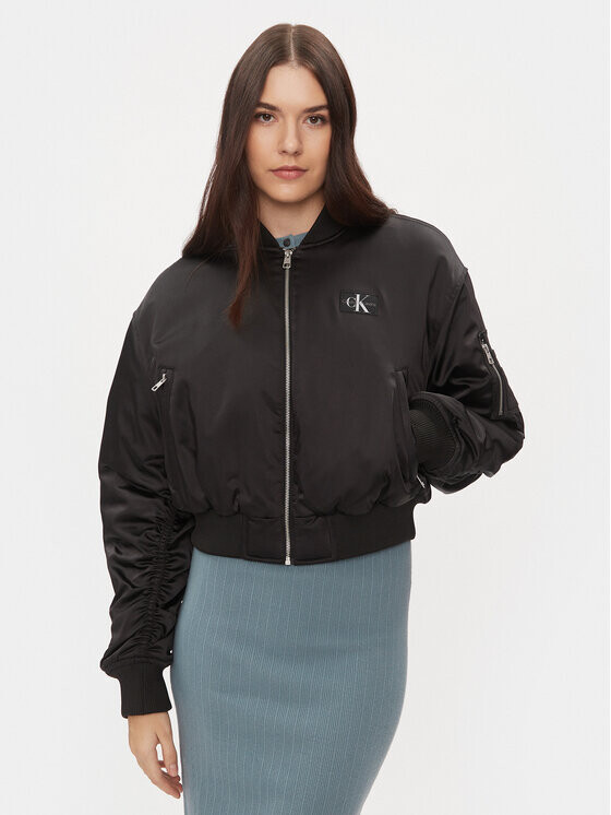 

Бомбер стандартного кроя Calvin Klein, черный
