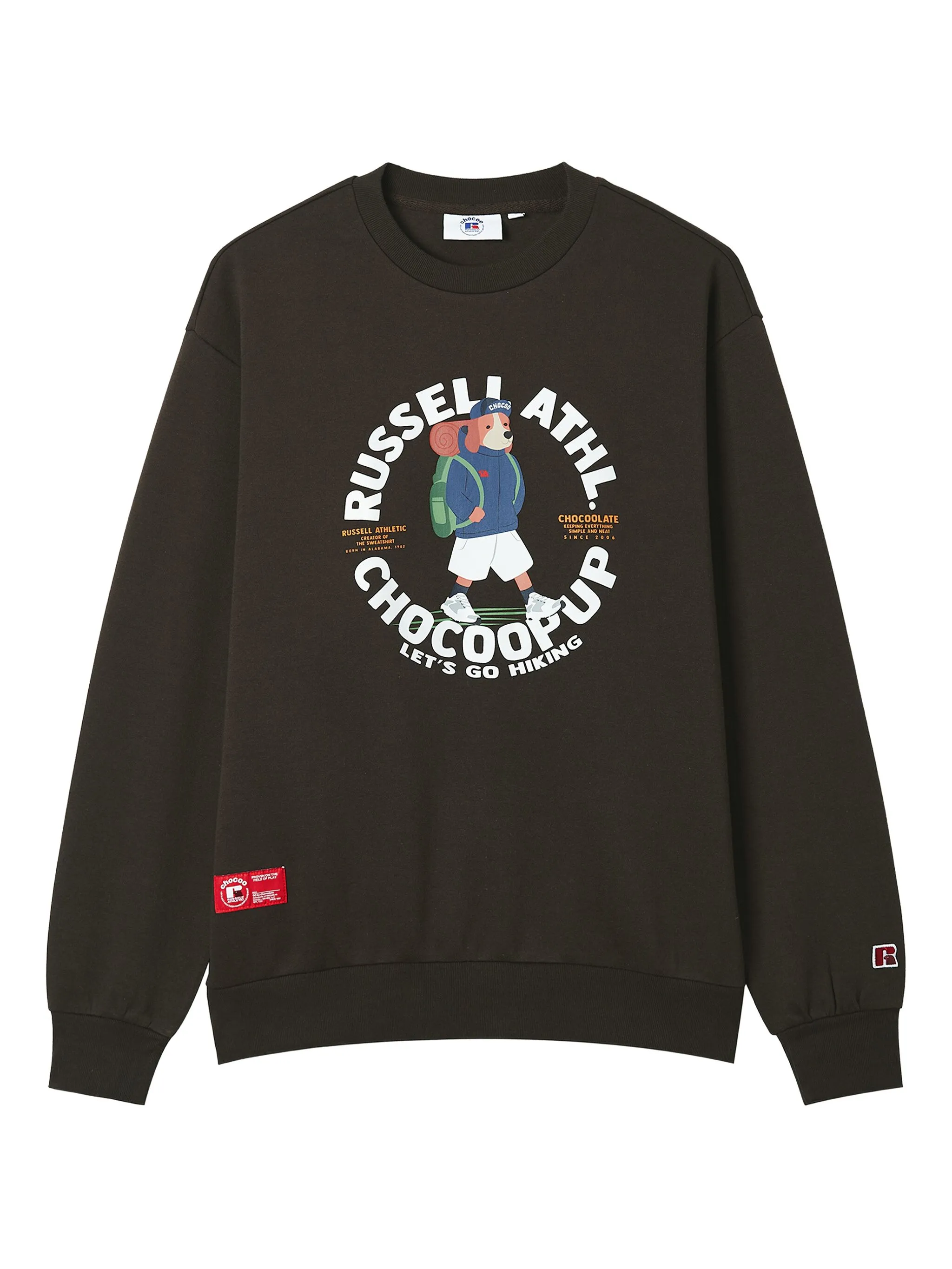 

Толстовка из коллаборации с Russell Athletic Chocoolate, коричневый