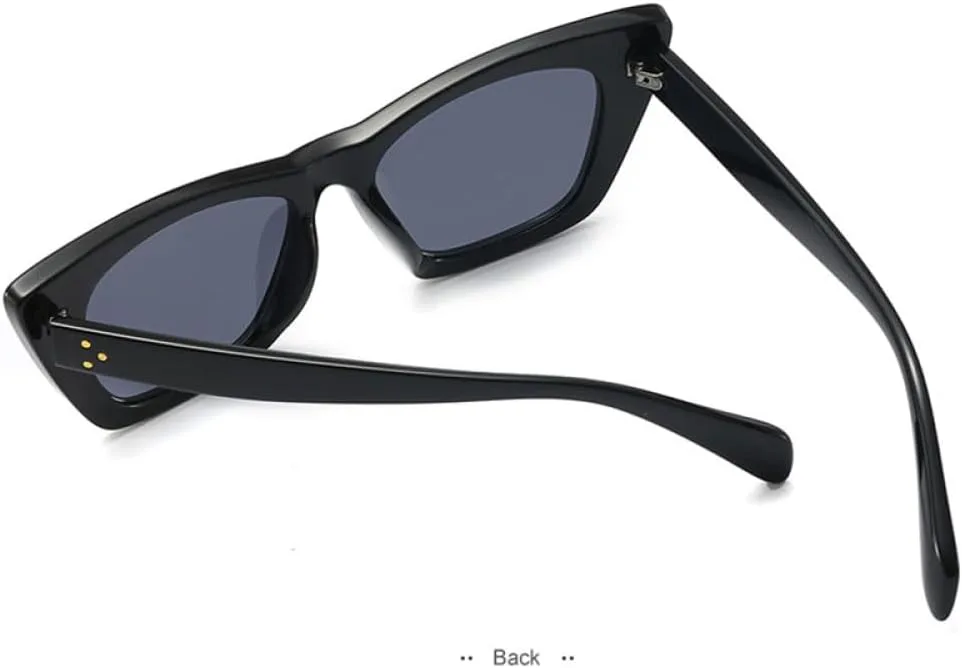 

Солнцезащитные очки MUTYNE Retro Oversized Cat Eye Colorful Sunglasses Women Grey Tea Gradient Trending Rivets Sun Glasses Men Shades UV400, Gray Pink Gray