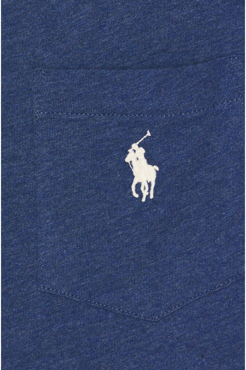 Футболка с круглым вырезом и карманами Polo Ralph Lauren, цвет Derby Blue Heather — фото 3