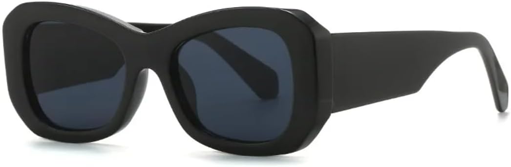 

Солнцезащитные очки для мужчин и женщин - защита от УФ-излучения UV400 - широкая оправа, широкие дужки, цветные линзы, для занятий спортом на открытом воздухе и вождения DSVIGF, Black