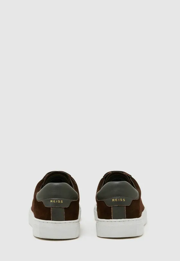 Кроссовки finley из нубука стандартной посадки Reiss, Chocolate Brown — фото 4