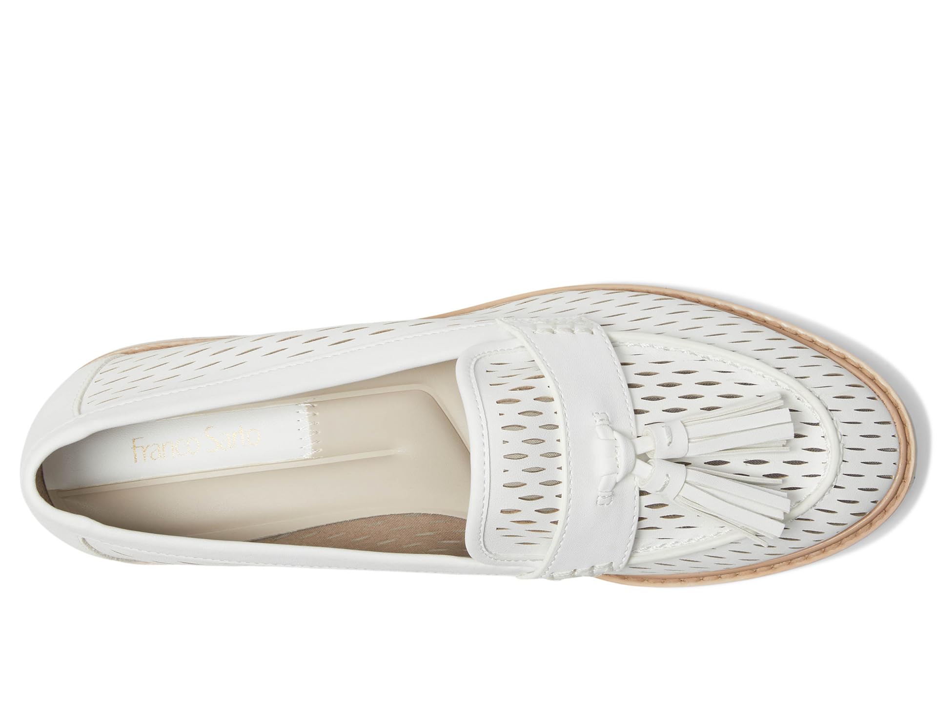 Лоферы Franco Sarto Carolyn Low Slip-ons, цвет White Cutout — фото 2