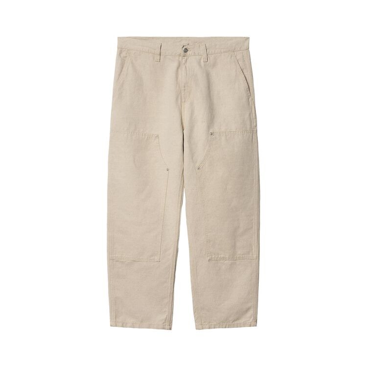 

Брюки Carhartt WIP Walter Double Knee Pant Natural (Rinsed), желто-коричневый