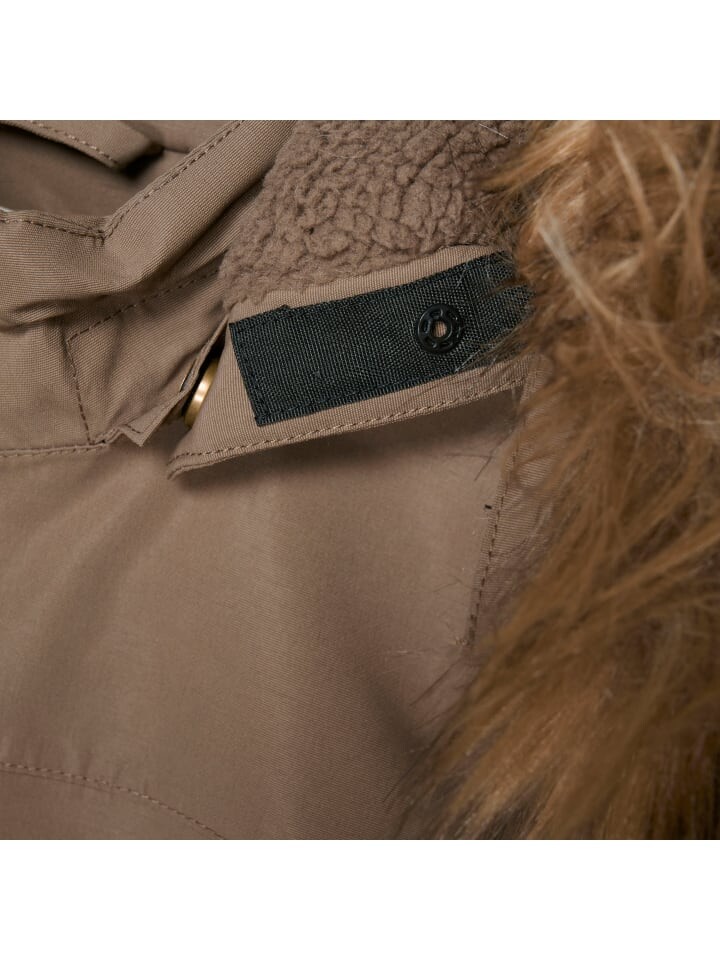 Зимняя куртка enfant Winterjacke ENJacket 240149 Winterjacke mit Fellimitat-Kapuze, коричневый — фото 4